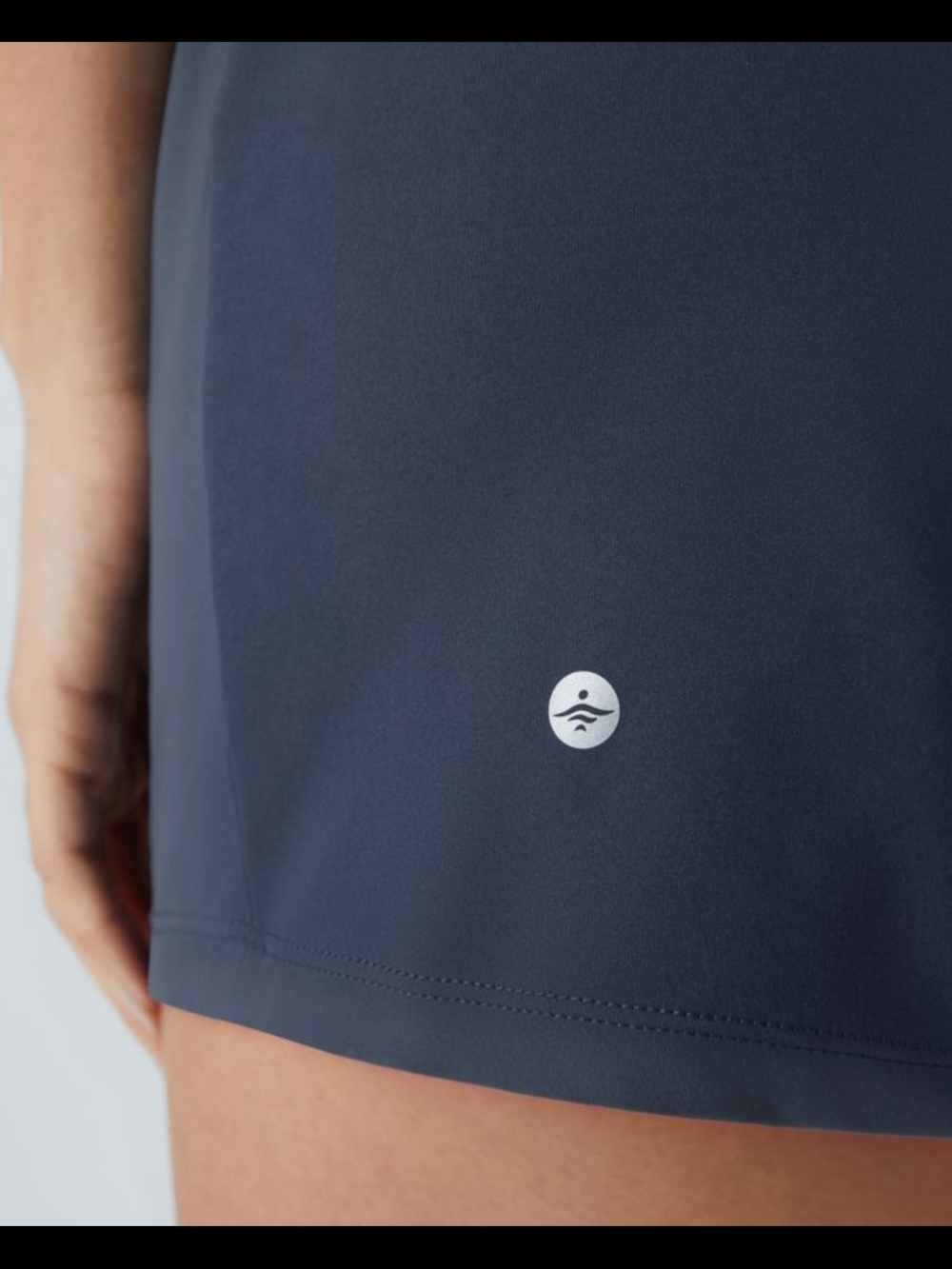 NWT Size Large HALARA High-Waist Navy Performance Shorts - Picture 7 of 9